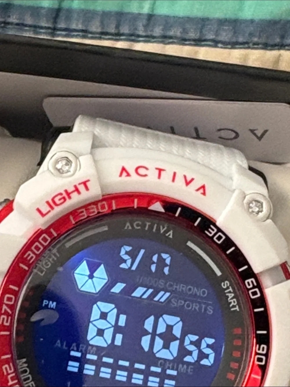 New Activa X Invicta Digital Men's Watch 56mm White/Blue ACW8020-009 Invicta